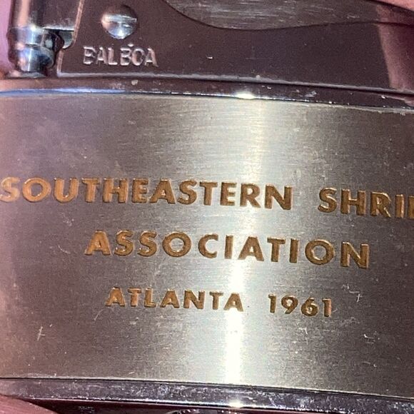 Vtg 1961 Commemorative Shriner's Masonic Wellington Lighter Atlanta, GA  Unused - Picture 7 of 7